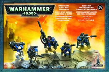 Space Marine Scouts with Sniper Rifles