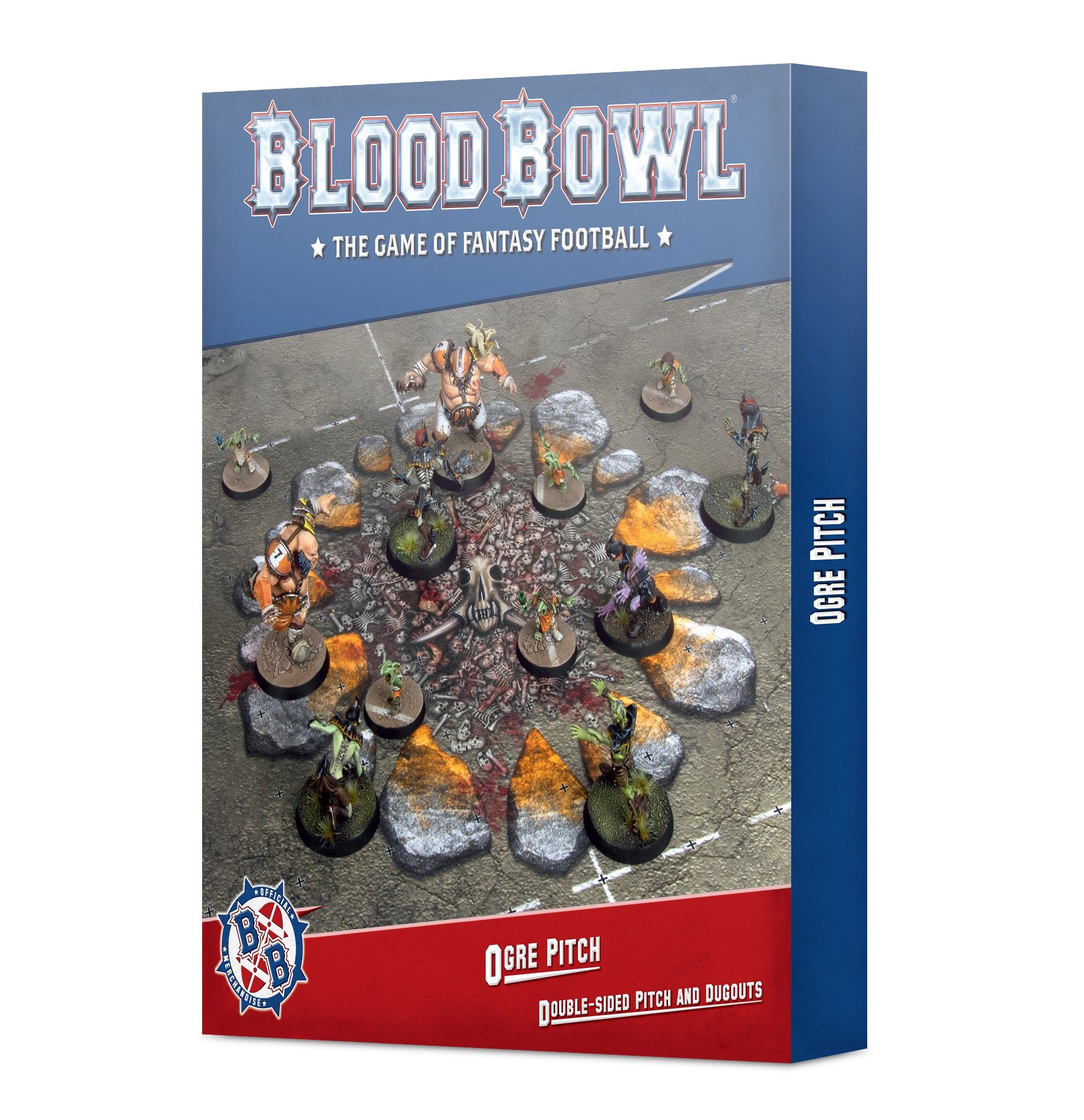 Blood Bowl Ogre: Team Pitch and Dugouts