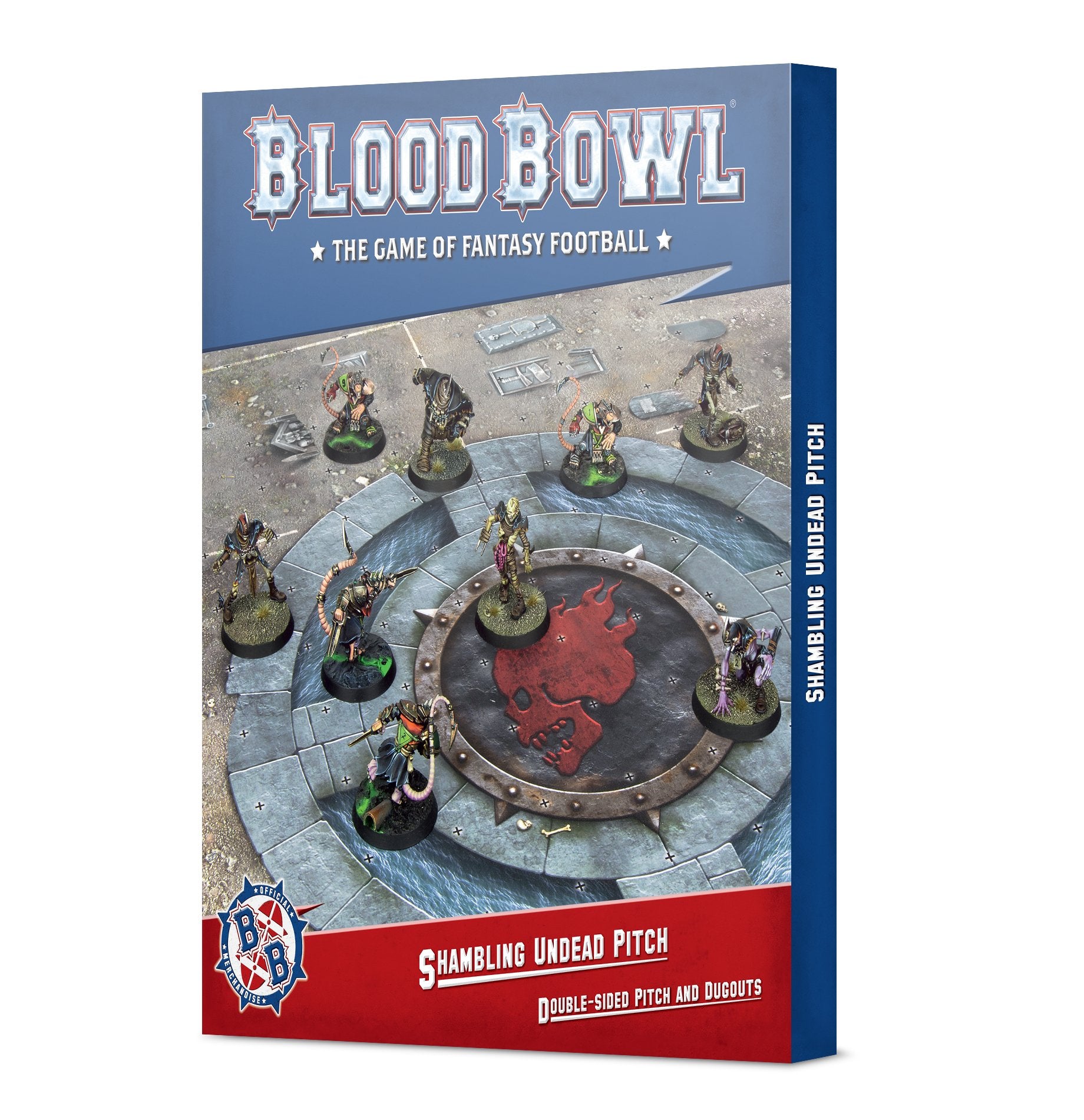Blood Bowl Shambling Undead Pitch and Dugouts