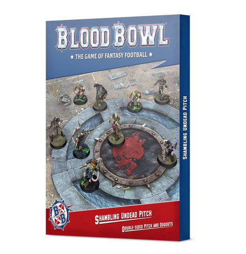 Blood Bowl Shambling Undead Pitch and Dugouts